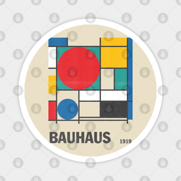 classic bauhaus Magnet by moronicart